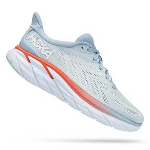 HOKA Women's Clifton 8 Running Shoe - Blue Fog/Plein Air - Regular (B) Shoes 1 HOKA Women's Clifton 8 Running Shoe - Blue Fog/Plein Air - Regular (B) Shoes