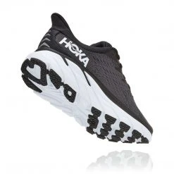 HOKA Women's Clifton 8 Running Shoe - Black/White - Wide (D) Shoes 10 HOKA Women's Clifton 8 Running Shoe - Black/White - Wide (D) Shoes