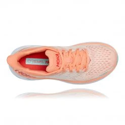 HOKA Women's Clifton 8 Running Shoe - Cantaloupe/Silver Peony - Regular (B) Shoes