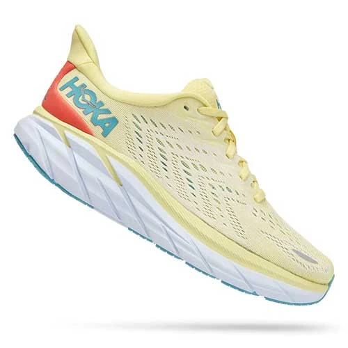 HOKA Women's Clifton 8 - Yellow Pear/Sweet Corn - Regular (B) Run 1 HOKA Women's Clifton 8 - Yellow Pear/Sweet Corn - Regular (B) Run