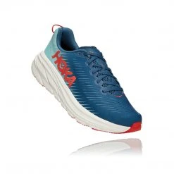 HOKA Shoes Men's Rincon 3 Running Shoe - Real Teal/Eggshell Blue - Regular (D)