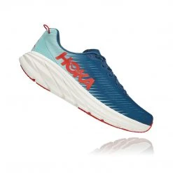 HOKA Shoes Men's Rincon 3 Running Shoe - Real Teal/Eggshell Blue - Regular (D)