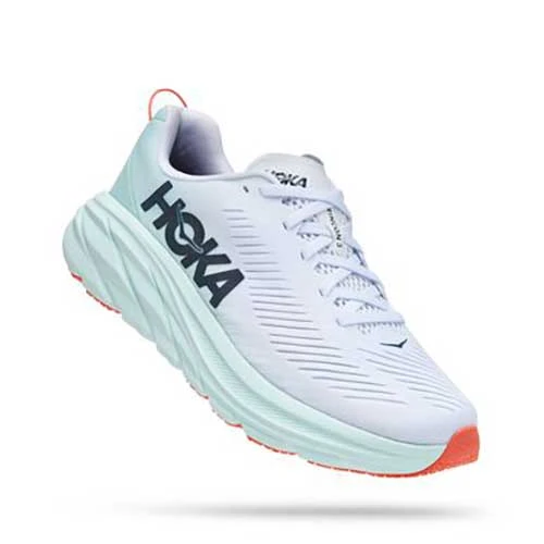 HOKA Women's Rincon 3 Running Shoe - White/Blue Glass - Regular (B) Shoes 2 HOKA Women's Rincon 3 Running Shoe - White/Blue Glass - Regular (B) Shoes