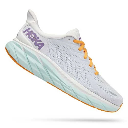 HOKA Shoes Women's Clifton 8 Running Shoe - Blanc De Blanc/White - Regular (B) 1 HOKA Shoes Women's Clifton 8 Running Shoe - Blanc De Blanc/White - Regular (B)