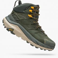HOKA Shoes Men's Kaha 2 GTX Hiking Boot- Duffel Bag/Radiant Yellow