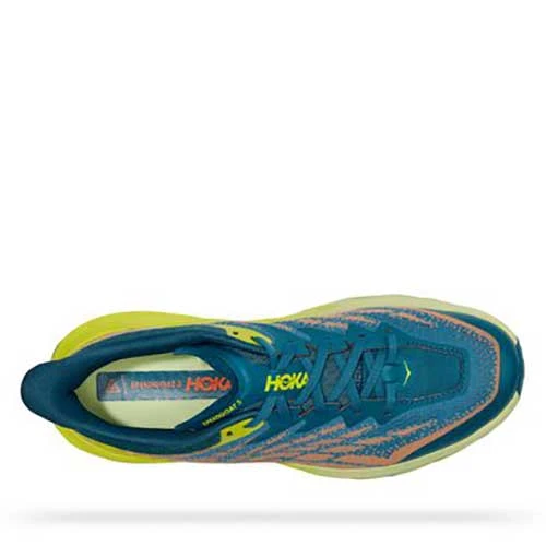HOKA Men's Speedgoat 5 Trail Shoes - Blue Coral/Evening Primrose - Regular (D) 5 HOKA Men's Speedgoat 5 Trail Shoes - Blue Coral/Evening Primrose - Regular (D)