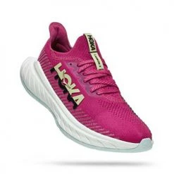 HOKA Women's Carbon X 3 Running Shoe- Festival Fuchsia/Black- Regular (B) Shoes