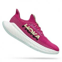 HOKA Women's Carbon X 3 Running Shoe- Festival Fuchsia/Black- Regular (B) Shoes