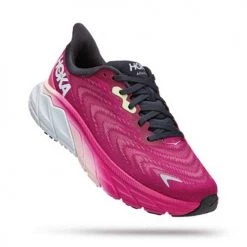 HOKA Shoes Women's Arahi 6 Running Shoe - Festival Fuchsia/Ibis Rose - Regular (B)