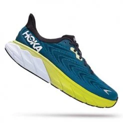HOKA Men's Arahi 6 Running Shoe - Blue Graphite/Blue Coral - Wide (2E)