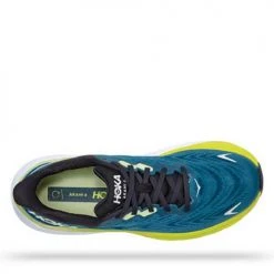 HOKA Men's Arahi 6 Running Shoe - Blue Graphite/Blue Coral - Wide (2E)