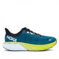 HOKA Men's Arahi 6 Running Shoe - Blue Graphite/Blue Coral - Wide (2E)