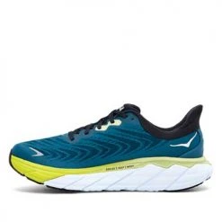 HOKA Men's Arahi 6 Running Shoe - Blue Graphite/Blue Coral - Wide (2E)
