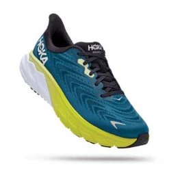 HOKA Men's Arahi 6 Running Shoe - Blue Graphite/Blue Coral - Wide (2E)