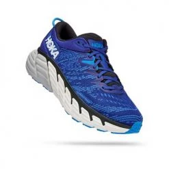 HOKA Shoes Men's Gaviota 4 Running Shoe - Bluing/Blue Graphite - Wide (2E)