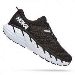 HOKA Shoes Men's Gaviota 4 Running Shoe - Black/White - Regular (D)