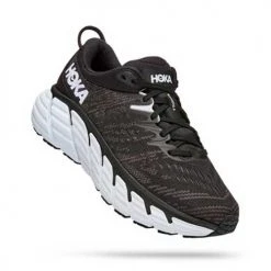 HOKA Women's Gaviota 4 Running Shoe - Black/White - Regular (B) Shoes