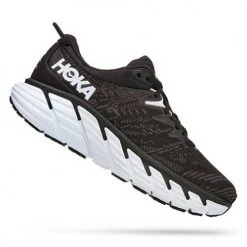 HOKA Women's Gaviota 4 Running Shoe - Black/White - Regular (B) Shoes