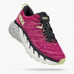 HOKA Women's Gaviota 4 Running Shoe - Festival Fuchsia/Blue Graphite - Regular (B)