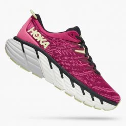 HOKA Women's Gaviota 4 Running Shoe - Festival Fuchsia/Blue Graphite - Regular (B)