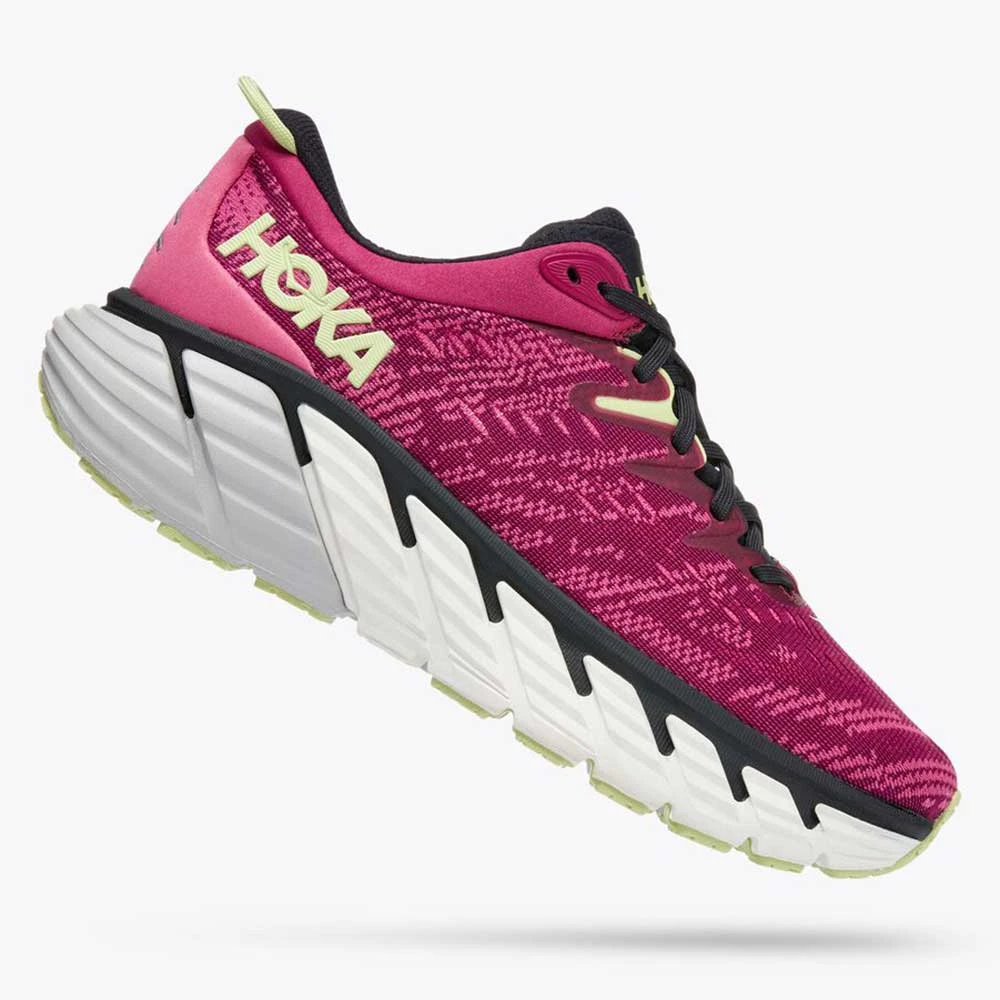 HOKA Women's Gaviota 4 Running Shoe - Festival Fuchsia/Blue Graphite - Regular (B) 1 HOKA Women's Gaviota 4 Running Shoe - Festival Fuchsia/Blue Graphite - Regular (B)