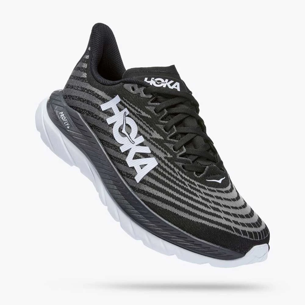 HOKA Shoes Men's Mach 5 Running Shoe- Black/Castlerock- Regular (D) 2 HOKA Shoes Men's Mach 5 Running Shoe- Black/Castlerock- Regular (D)