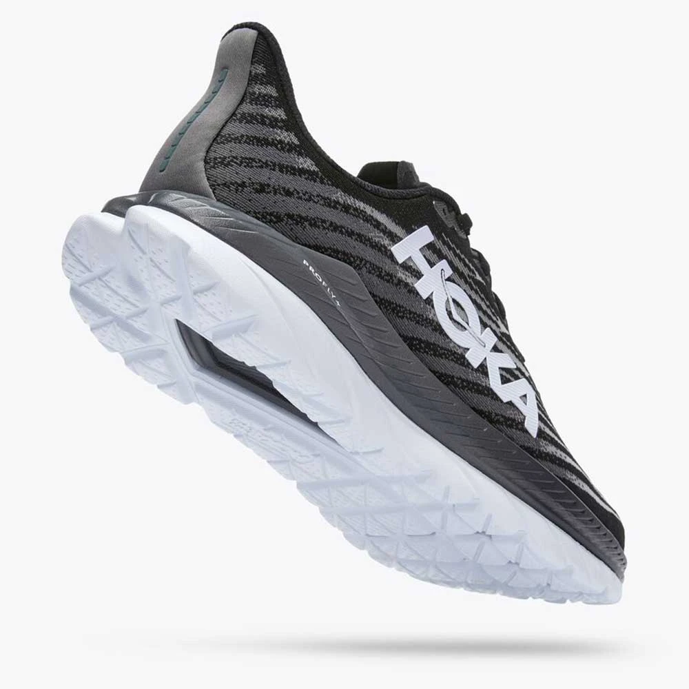 HOKA Shoes Men's Mach 5 Running Shoe- Black/Castlerock- Regular (D) 3 HOKA Shoes Men's Mach 5 Running Shoe- Black/Castlerock- Regular (D)