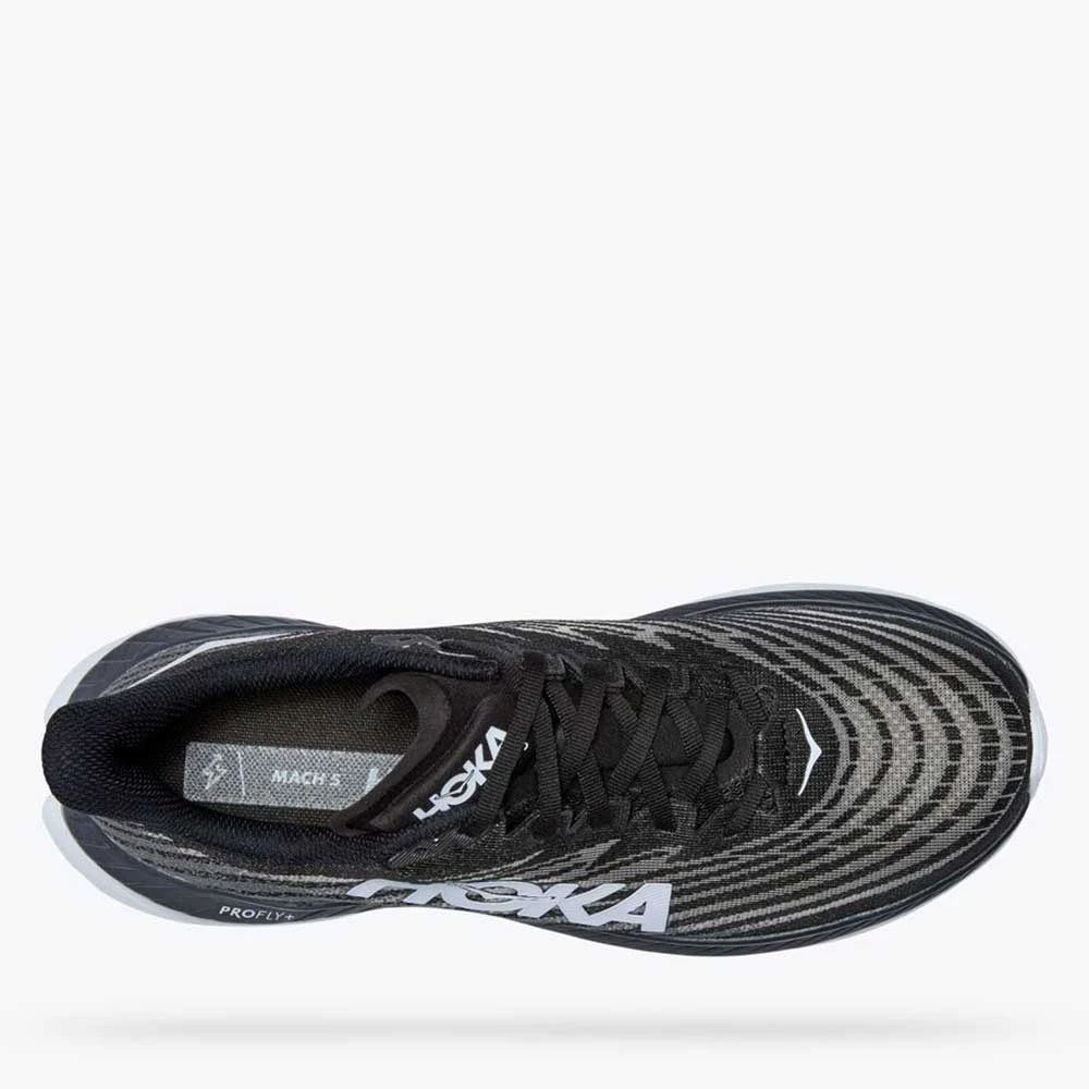HOKA Shoes Men's Mach 5 Running Shoe- Black/Castlerock- Regular (D) 5 HOKA Shoes Men's Mach 5 Running Shoe- Black/Castlerock- Regular (D)