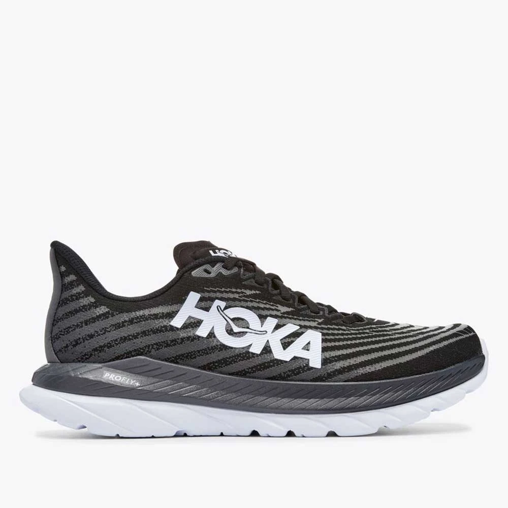 HOKA Shoes Men's Mach 5 Running Shoe- Black/Castlerock- Regular (D) 6 HOKA Shoes Men's Mach 5 Running Shoe- Black/Castlerock- Regular (D)
