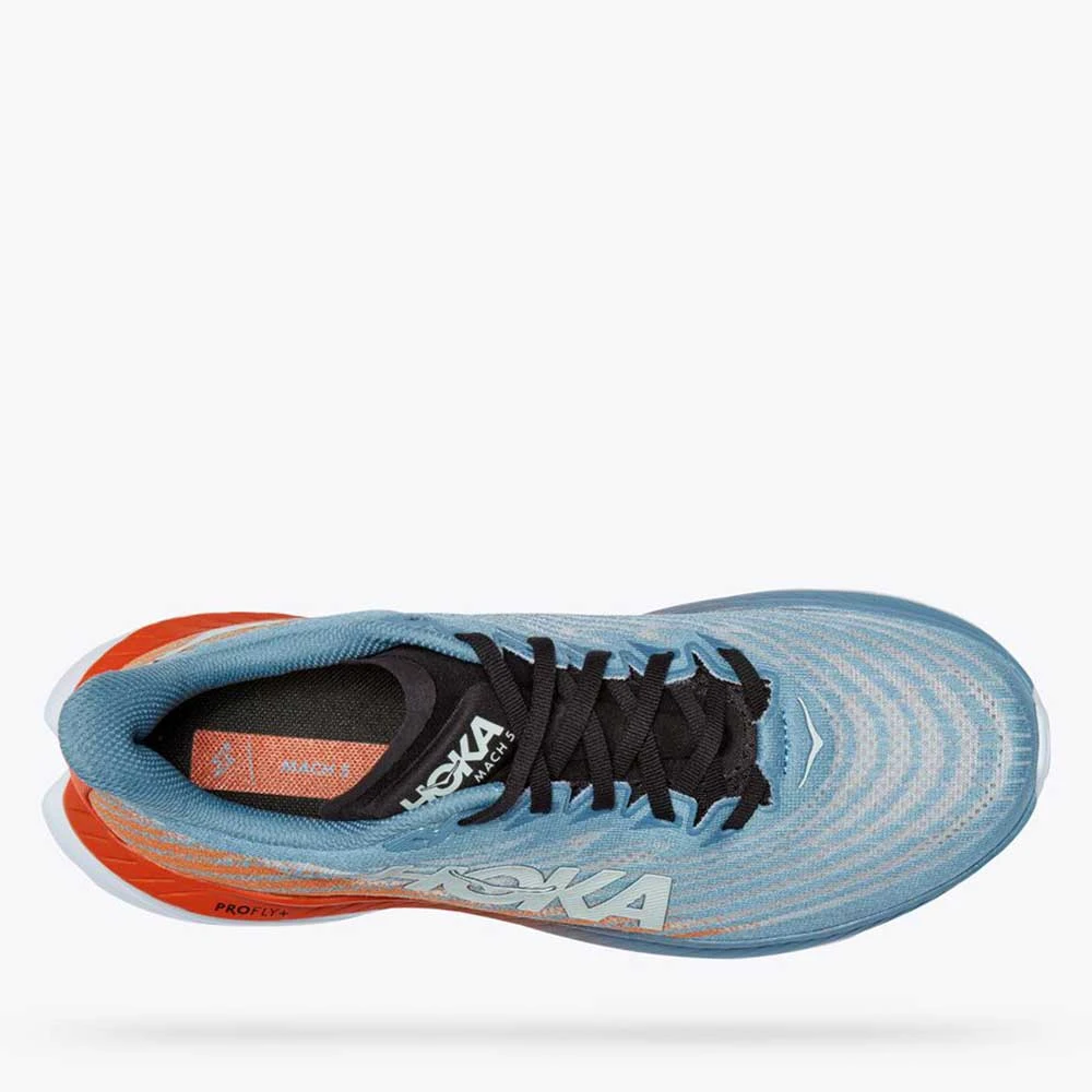 HOKA Men's Mach 5 Running Shoe - Mountain Spring/Puffin's Bill - Regular (D) Shoes 5 HOKA Men's Mach 5 Running Shoe - Mountain Spring/Puffin's Bill - Regular (D) Shoes