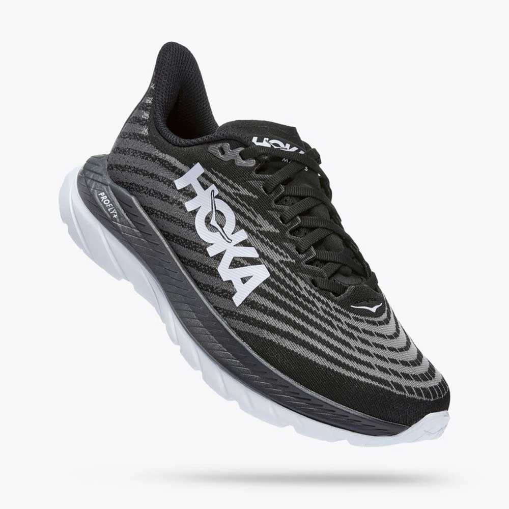 HOKA Shoes Women's Mach 5 Running Shoe - Black/Castlerock - Regular (B) 2 HOKA Shoes Women's Mach 5 Running Shoe - Black/Castlerock - Regular (B)