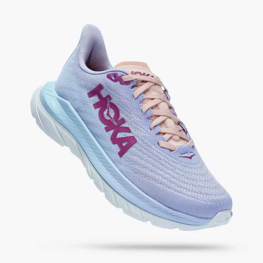 HOKA Women's Mach 5 Running Shoe -Baby Lavender/Summer Song- Regular (B) Shoes 2 HOKA Women's Mach 5 Running Shoe -Baby Lavender/Summer Song- Regular (B) Shoes