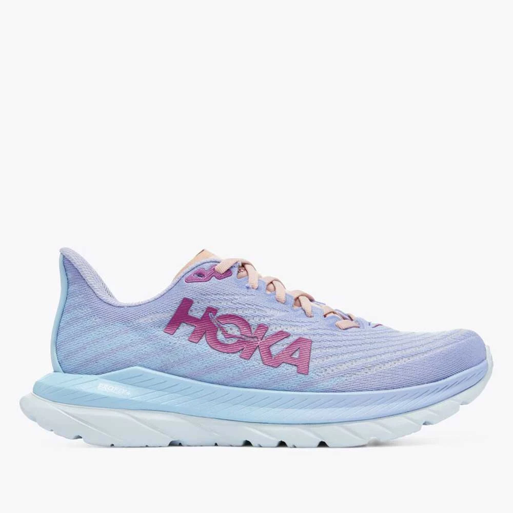 HOKA Women's Mach 5 Running Shoe -Baby Lavender/Summer Song- Regular (B) Shoes 6 HOKA Women's Mach 5 Running Shoe -Baby Lavender/Summer Song- Regular (B) Shoes