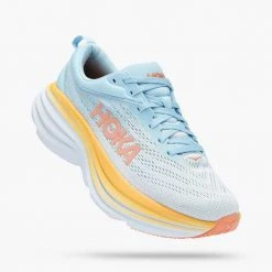 HOKA Shoes Women's Bondi 8 Running Shoe- Summer Song/Country Air- Regular (B)