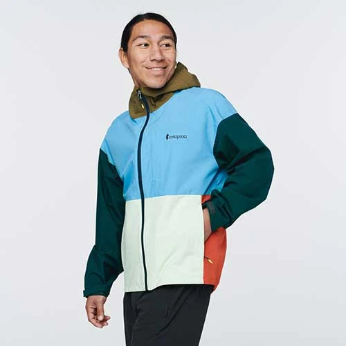 Cotopaxi Men's Cielo Rain Jacket - River/Deep Ocean Jackets & Vests 3 Cotopaxi Men's Cielo Rain Jacket - River/Deep Ocean Jackets & Vests