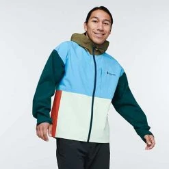 Cotopaxi Men's Cielo Rain Jacket - River/Deep Ocean Jackets & Vests