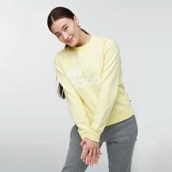 Cotopaxi Tops Women's Do Good Crew Sweatshirt - Sunshine 7 Cotopaxi Tops Women's Do Good Crew Sweatshirt - Sunshine