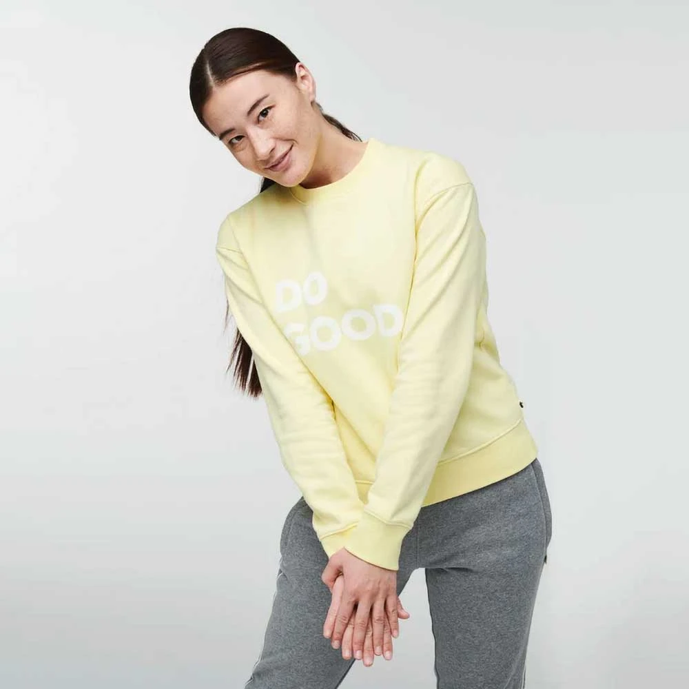 Cotopaxi Tops Women's Do Good Crew Sweatshirt - Sunshine 4 Cotopaxi Tops Women's Do Good Crew Sweatshirt - Sunshine
