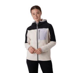 Cotopaxi Women's Abrazo Hooded Full-Zip Fleece Jacket - Black & Cream Jackets & Vests 8 Cotopaxi Women's Abrazo Hooded Full-Zip Fleece Jacket - Black & Cream Jackets & Vests