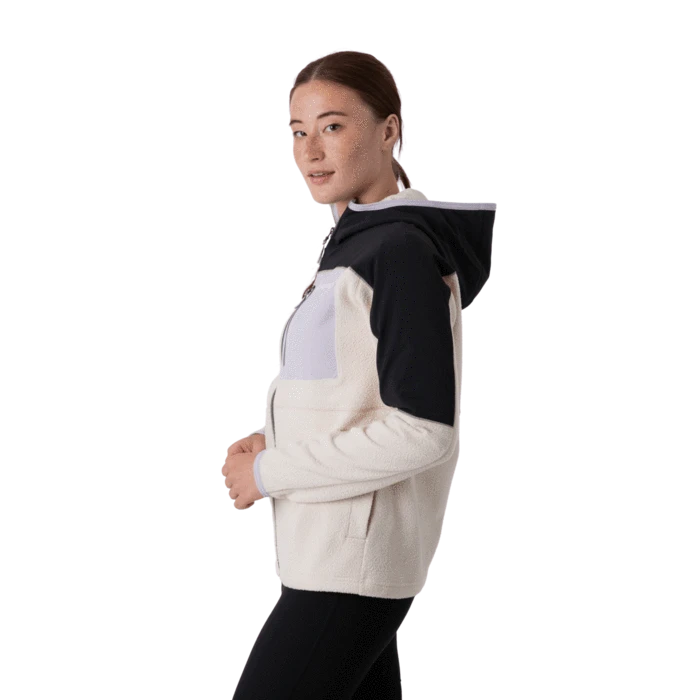 Cotopaxi Women's Abrazo Hooded Full-Zip Fleece Jacket - Black & Cream Jackets & Vests 4 Cotopaxi Women's Abrazo Hooded Full-Zip Fleece Jacket - Black & Cream Jackets & Vests