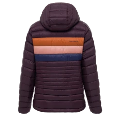 Cotopaxi Women's Fuego Hooded Down Jacket - Black Iris Stripes Jackets & Vests