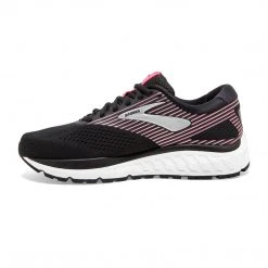 Brooks Women's Addiction 14 Running Shoe - Black/Hot Pink/Silver - Narrow (2A)