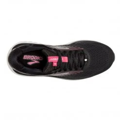 Brooks Shoes Women's Addiction 14 Running Shoe - Black/Hot Pink/Silver - Wide (D)