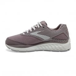 Brooks Women's Addiction Walker Suede Walking Shoe - Shark/Alloy/Oyster - Wide (D)