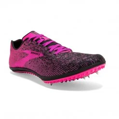 Brooks Shoes Women's Mach 19 Track Spike - Black/Hollyhock/Pink- Regular (B) 8 Brooks Shoes Women's Mach 19 Track Spike - Black/Hollyhock/Pink- Regular (B)