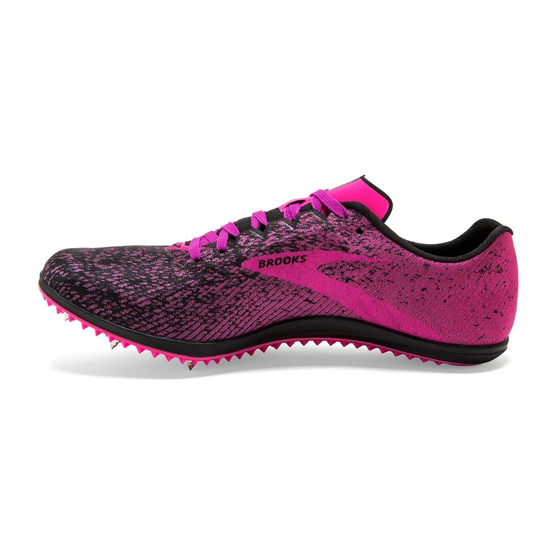 Brooks Shoes Women's Mach 19 Track Spike - Black/Hollyhock/Pink- Regular (B) 2 Brooks Shoes Women's Mach 19 Track Spike - Black/Hollyhock/Pink- Regular (B)