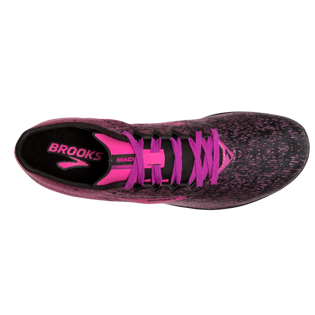Brooks Shoes Women's Mach 19 Track Spike - Black/Hollyhock/Pink- Regular (B) 5 Brooks Shoes Women's Mach 19 Track Spike - Black/Hollyhock/Pink- Regular (B)