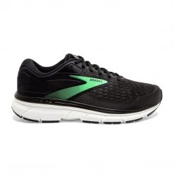 Brooks Women's Dyad 11 Running Shoe - Black/Ebony/Green - Wide (D) Shoes