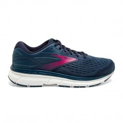 Brooks Women's Dyad 11 Running Shoe - Blue/Navy/Beetroot - Regular (B)