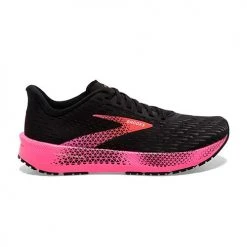 Brooks Women's Hyperion Tempo Running Shoe - Black/Pink/Hot Coral- Regular (B) Shoes